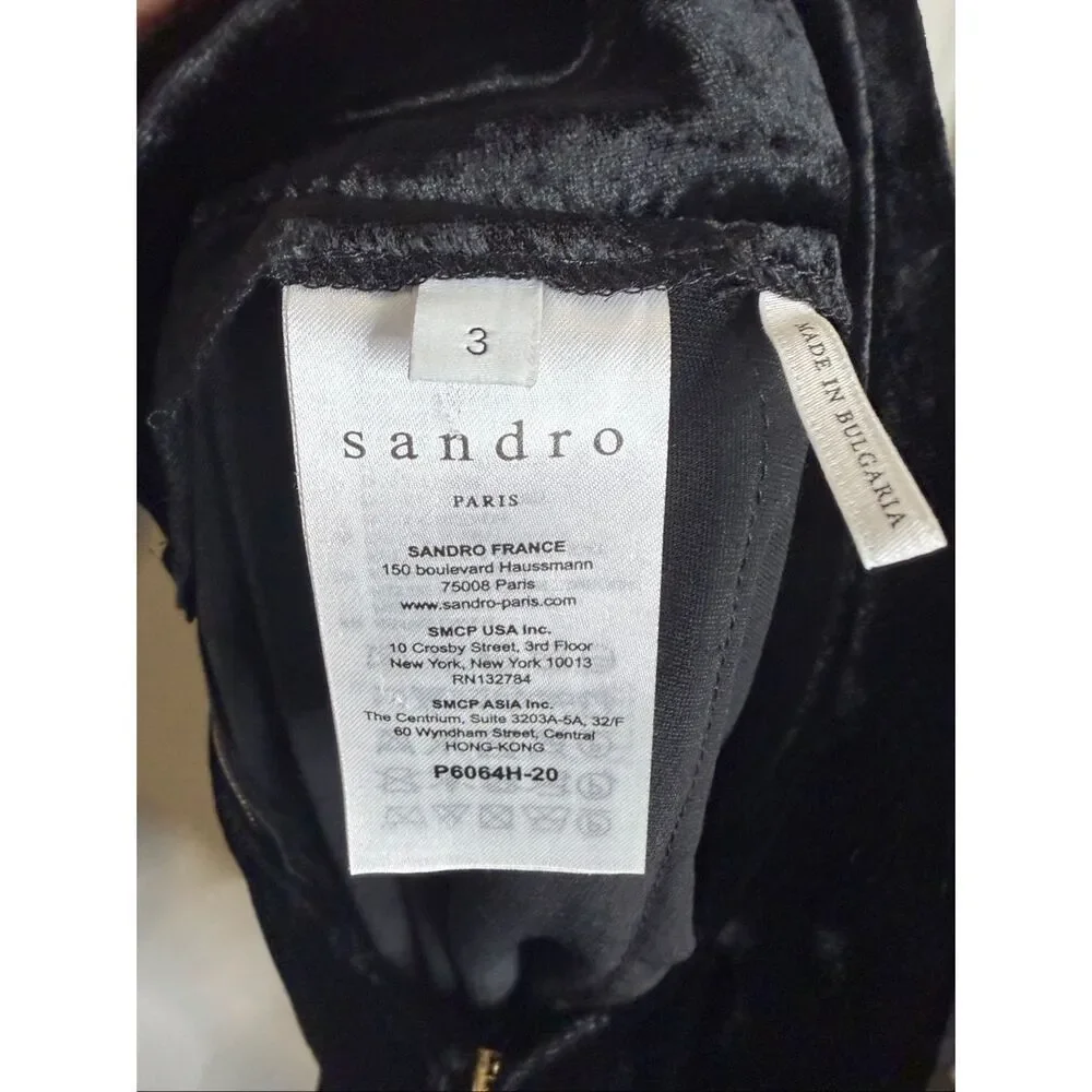 Sandro Velvet Overalls - Picture 5 of 9